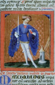 Pagina uit de Legenda Aurea, Brugge, ca. 1400-10 door Flemish School