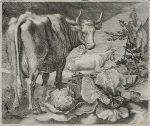 Oude Meester Gravure door Flemish School