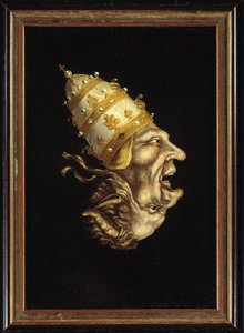 Pape-diable (Lutherse karikatuur tegen de paus) door Flemish School