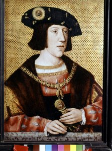 Portret van Karel V, Keizer van Duitsland. Vlaamse school van de 16e eeuw (olie op doek)