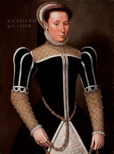 Portret van een Vrouw, 1556 door Flemish School