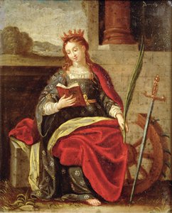 St. Catharina van Alexandrië door Flemish School