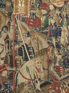 Tapijt met de veroveringen van koning Alfonso V van Portugal (Conquistas de Alfonso V de Portugal), Doornik (detail)