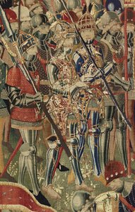 Tapijt met de veroveringen van koning Alfonso V van Portugal (Conquistas de Alfonso V de Portugal), Tournai (detail)
