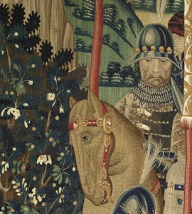 Wandtapijt met de veroveringen van koning Alfons V van Portugal door Flemish School