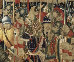 Wandtapijt met de veroveringen van koning Alfons V van Portugal