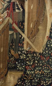 Wandtapijt met de veroveringen van koning Alfons V van Portugal door Flemish School