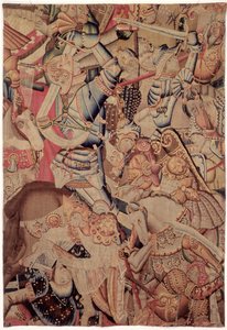 De slag bij Roncevaux, uit De geschiedenis van Karel de Grote door Flemish School