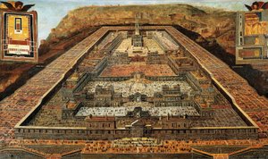 De Tempel van Salomon door Flemish School