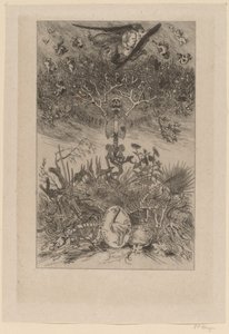 Frontispice: De Wezen (Les Epaves) door Félicien Rops
