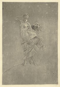 Prostitutie en waanzin overheersen de wereld [Geïllustreerd document]. door Félicien Rops