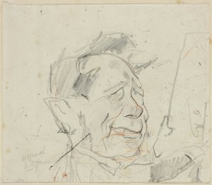 Schets van Ferdinand Marinus door Félicien Rops