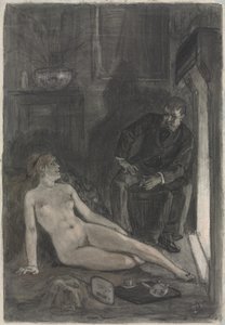 Winteravond door Félicien Rops