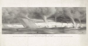 Waterhozen op zee bij Sicilië, 1827