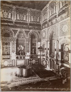Damascus. Interieur van huis. Engelse consul (Syrië) door Félix Bonfils
