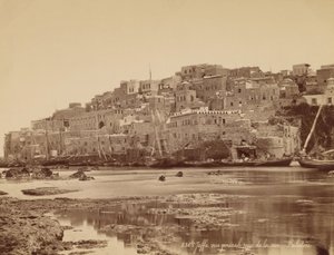 Jaffa, Algemeen Uitzicht vanaf de Zee - Palestina door Félix Bonfils