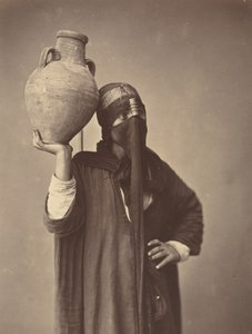 Waterdraagster in Caïro door Félix Bonfils
