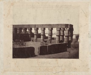 Restanten van de Luxortempel door Félix Bonfils
