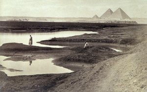 De piramides van Gizeh door Félix Bonfils