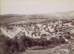 Algemeen uitzicht op Bethanië, ca. 1880 door Félix Bonfils