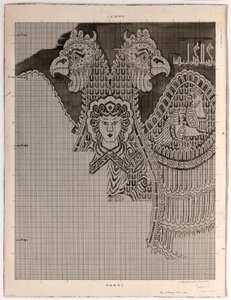 Schematische Tekeningen van Buyid Zijde (1962.264) door Félix Guichert