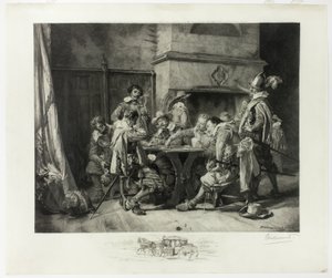Partie perdue (Soldaten speelkaarten)