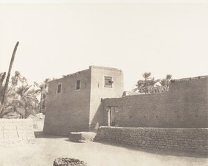 Deir, Carrefour et Habitation Particulière door Félix Teynard