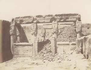 Dendérah Tentyris, Tempel van Athôr - Heiligdom Geplaatst aan de Zuidhoek door Félix Teynard