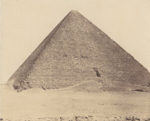 Djizeh Necropolis van Memphis, Piramide van Cheops Grote Piramide door Félix Teynard