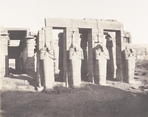 Gournah Thebe, Paleis genaamd het Memnonium door Félix Teynard