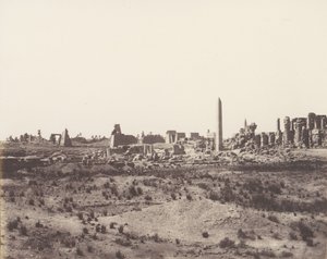 Karnak Thebe, Algemeen Zicht op de Ruïnes vanuit het Noordoosten door Félix Teynard
