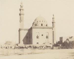Le Kaire, Moskee van Sultan Haçan het Graf, 1851-52, gedrukt 1853-54 door Félix Teynard