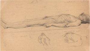 De lijkstudie voor De dode Christus door Félix Vallotton