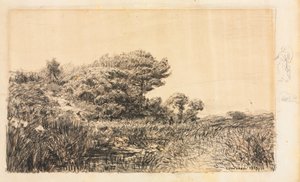 Rand van het moeras bij Couronne, 1863 door Félix Ziem