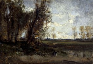 De vijver, tussen 1850 en 1860