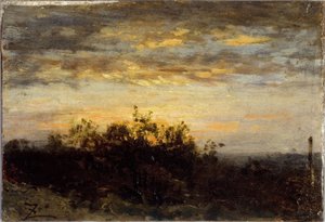 Zonsondergang, tussen 1850 en 1860
