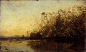 Zonsondergang, tussen 1850 en 1860