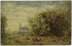 Het zoete water van Azië, nabij Constantinopel, tussen 1880 en 1890 door Félix Ziem