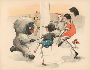 Illustratie voor De Golliwoggs Poolavonturen