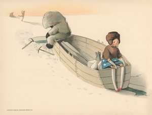 Illustratie voor De Golliwoggs Poolavonturen