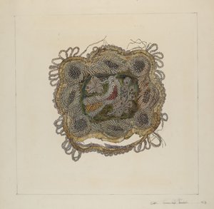 Geborduurde Kussen door Florence Truelson