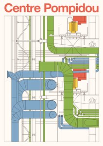 Centre Pompidou door Florent Bodart