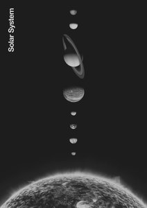 Zonnestelsel - Minimal door Florent Bodart