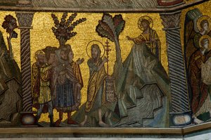 Johannes de Doper verkondigt Christus door Florentine School