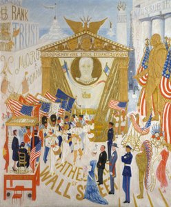 De Kathedralen van Wall Street, 1939 door Florine Stettheimer