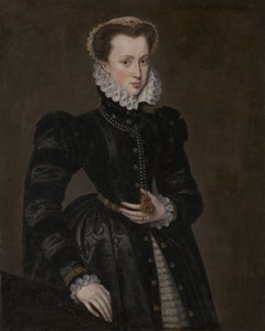 Portret van een hofdame door Follower of Antonis Mor