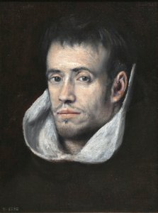 Portret van Dominicaanse (of Trinitaire) Broeder door Follower of El Greco