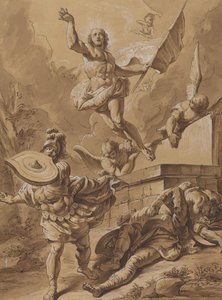 De Opstanding door Follower of Francesco Fontebasso