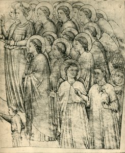 Detail (Allegorie van Armoede) door Follower of Giotto