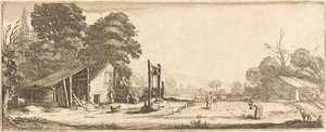De tuin door Follower of Jacques Callot